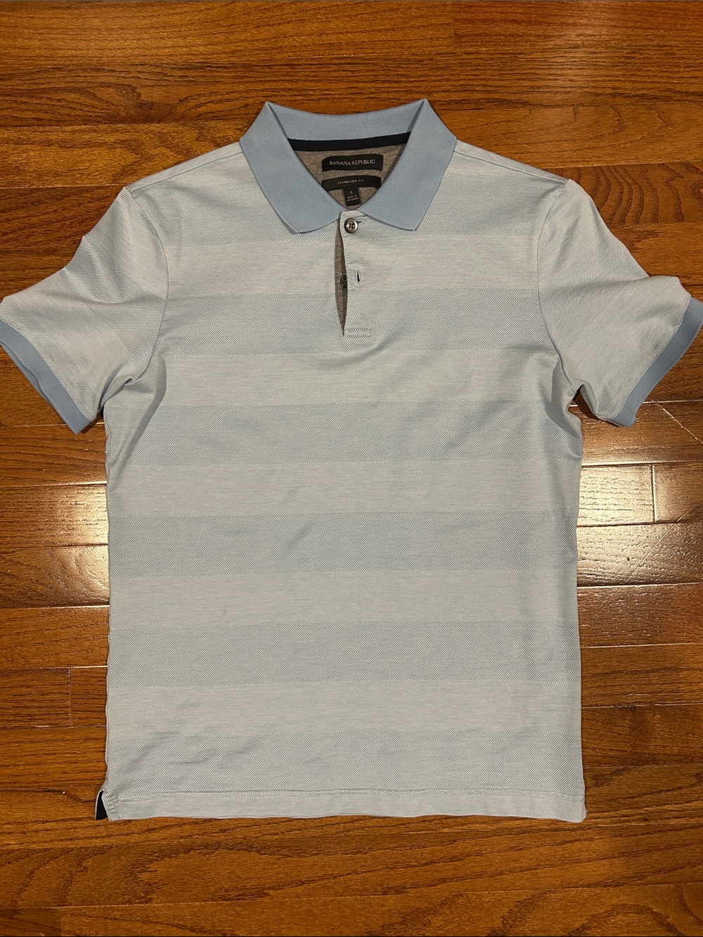 Banana Republic Pale Blue Polo with Contrast Collar